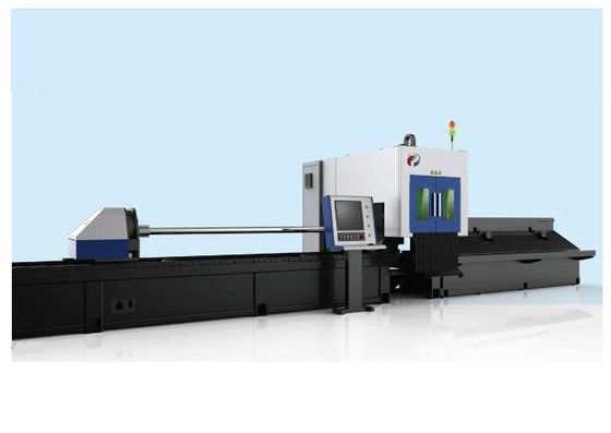 CNC Fiber Laser Tube Cutting Machine for Round Pipe , 7m Cutting Length