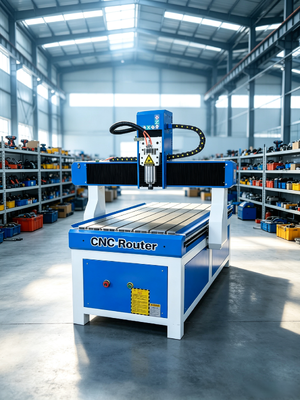 Mini 6090 Wood CNC Router Machine With Rotary Desktop 50HZ CE